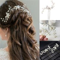 1pc Bridal Hair Accessories Bridal Wedding Hair Pin/ Comb/ Clip, Wedding Hair Accessories Crystal Diamante Pearl, Bridesmaid Hair Accessories - Floralific