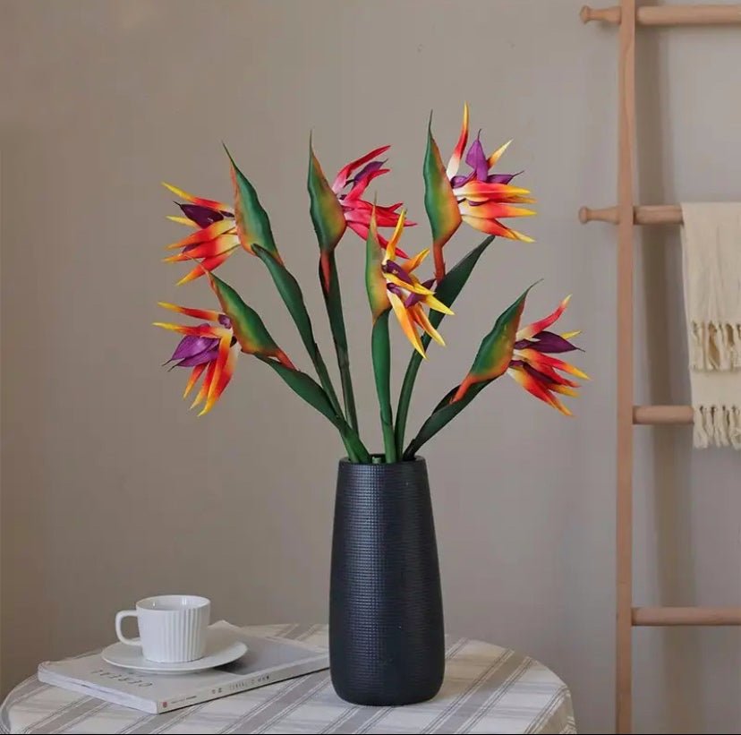 Artificial Birds of Paradise, Tropical Flowers, Orange Flowers, Artificial Flowers, Fake Birds of Paradise, Silk Spring Wedding Flowers - Floralific