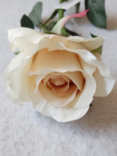 Artificial Cream Roses, Real Touch White Roses, White Flowers, Artificial Flowers, Faux Flowers Wedding Flowers, Flowers Gift for Her - Floralific