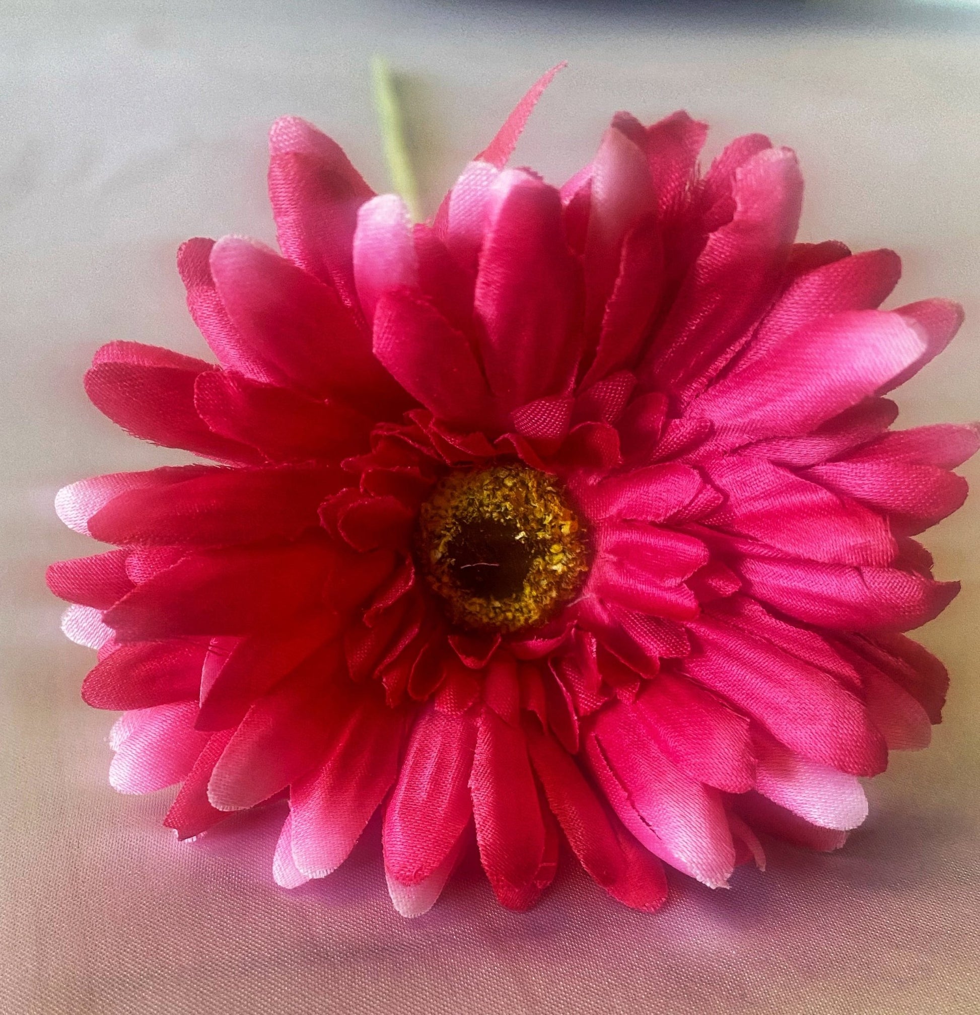 Artificial Gerbera Flowers Cerise Pink Faux Flowers, Fake Gerbera, Gerbera Daisy Flowers, Silk Spring Wedding, Pink Flowers Gift for Her. - Floralific