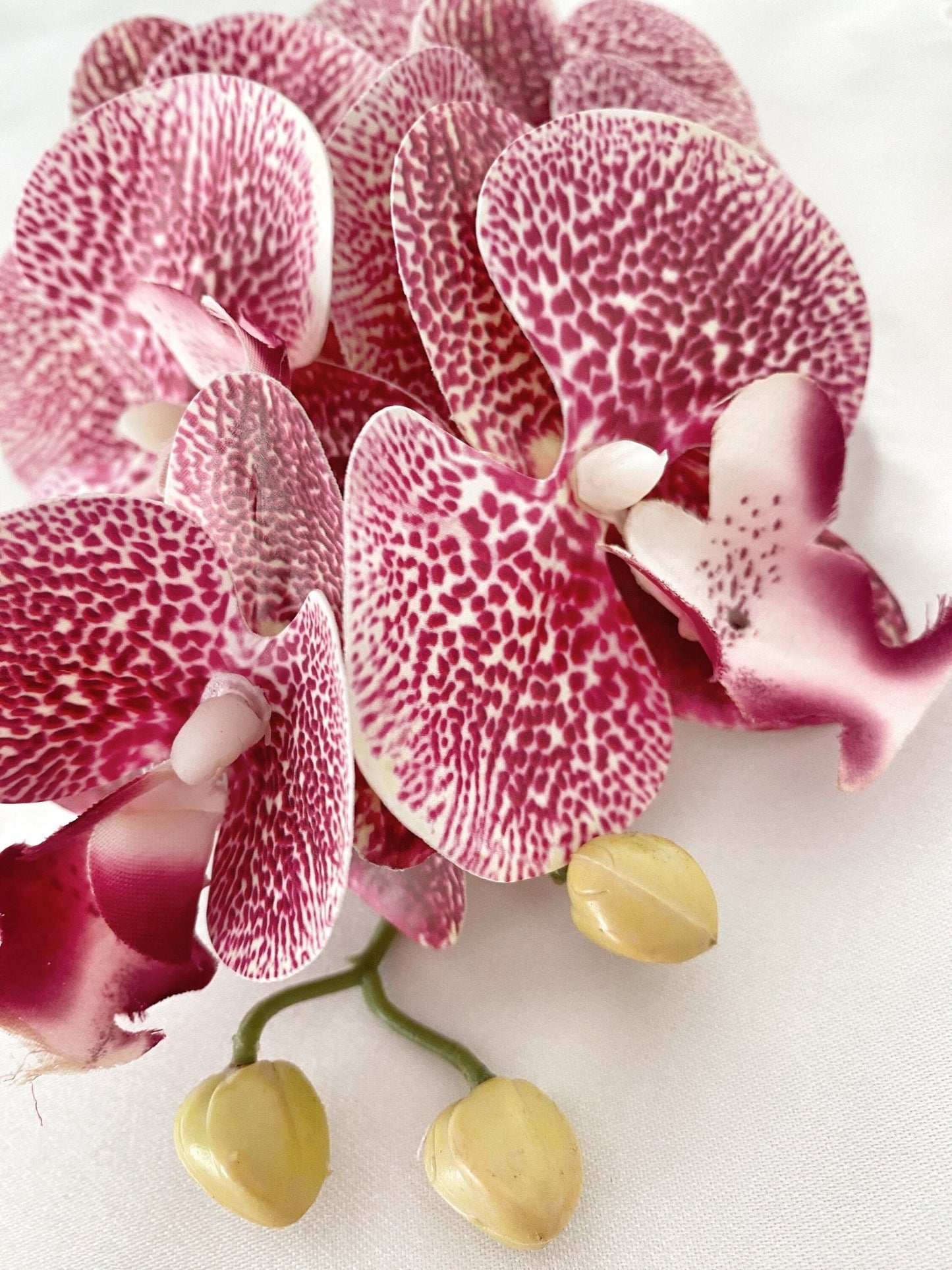 Artificial Orchid, Flowers Gift for Her, Real Look Orchids, Dark Pink Speckled Orchid, Artificial Flowers, Pink Flowers, Faux Orchid Flower - Floralific