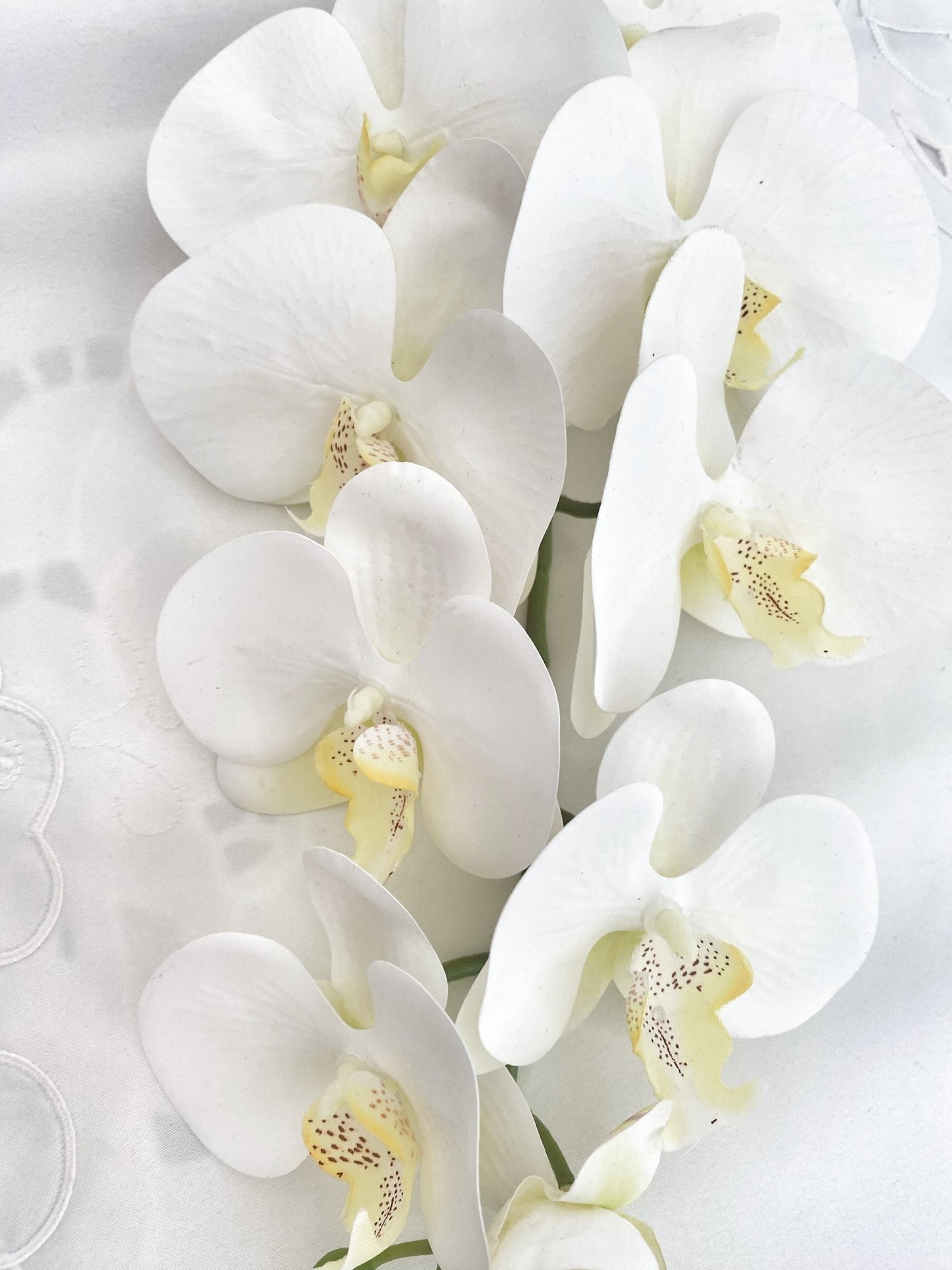 Artificial Orchid, Flowers Gift for Her, Real Look Orchids, Large White Orchid, Phalaenopsis, Faux Orchid Artificial Flowers White Flowers - Floralific