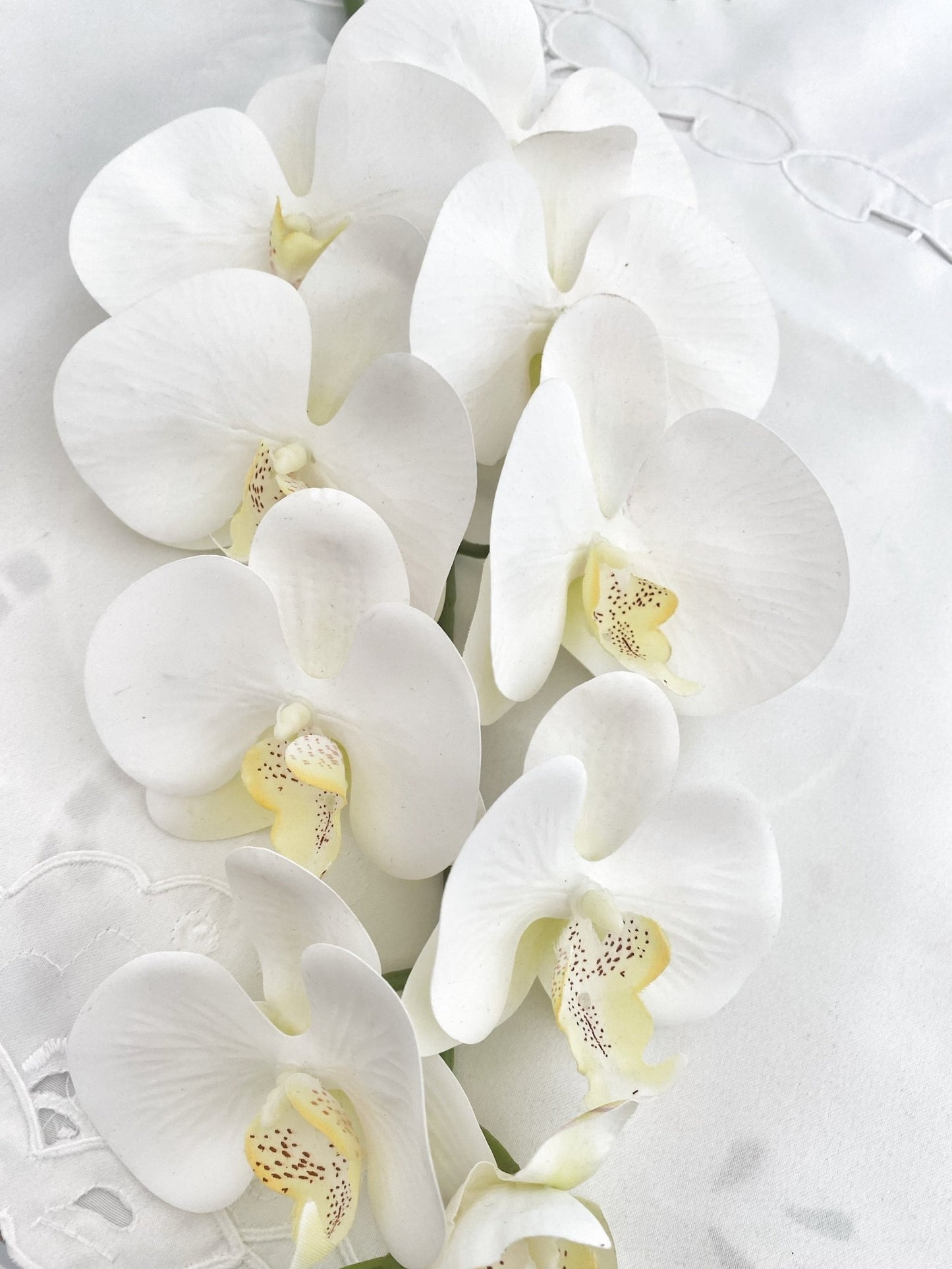 Artificial Orchid, Flowers Gift for Her, Real Look Orchids, Large White Orchid, Phalaenopsis, Faux Orchid Artificial Flowers White Flowers - Floralific