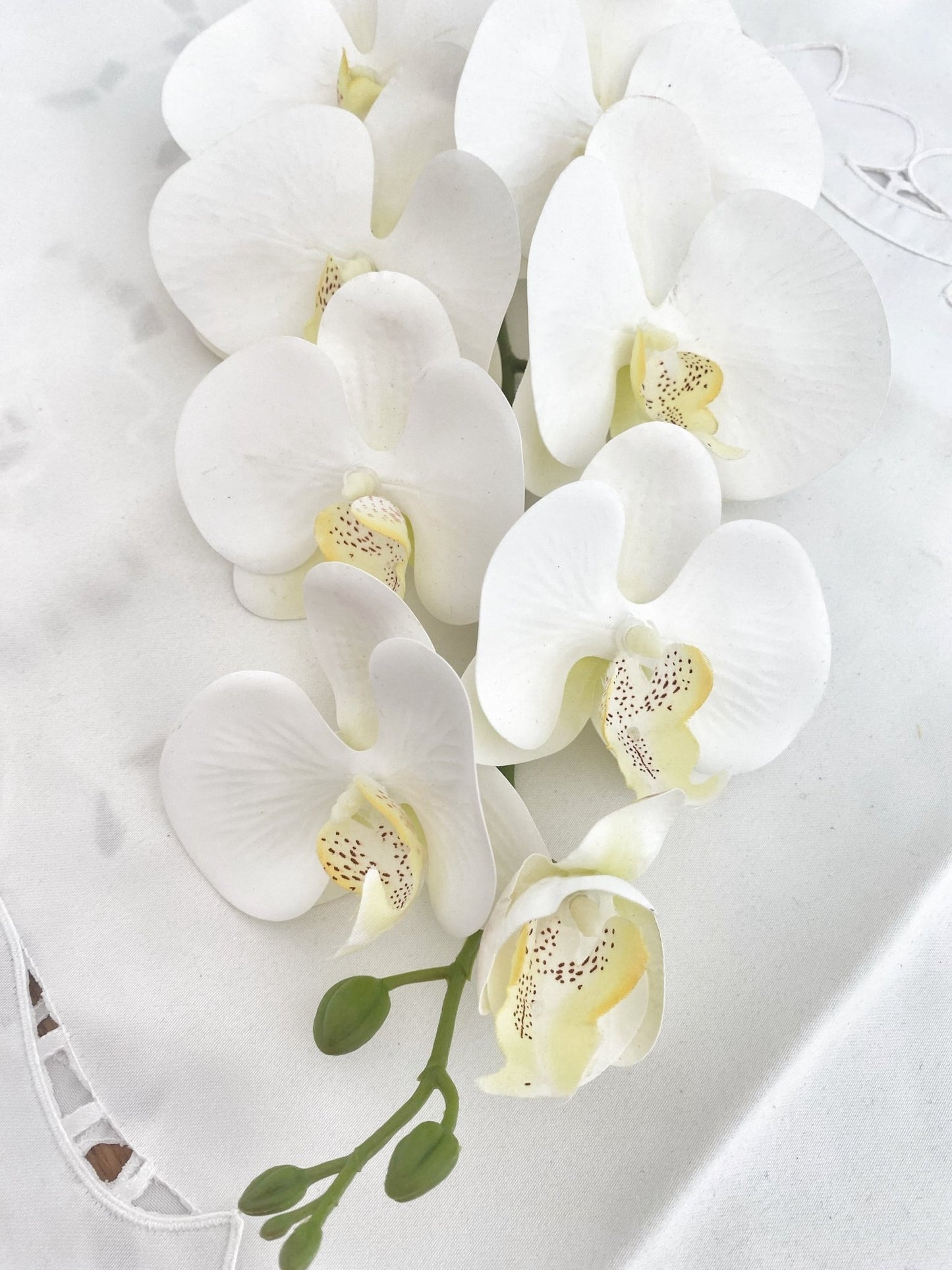 Artificial Orchid, Flowers Gift for Her, Real Look Orchids, Large White Orchid, Phalaenopsis, Faux Orchid Artificial Flowers White Flowers - Floralific