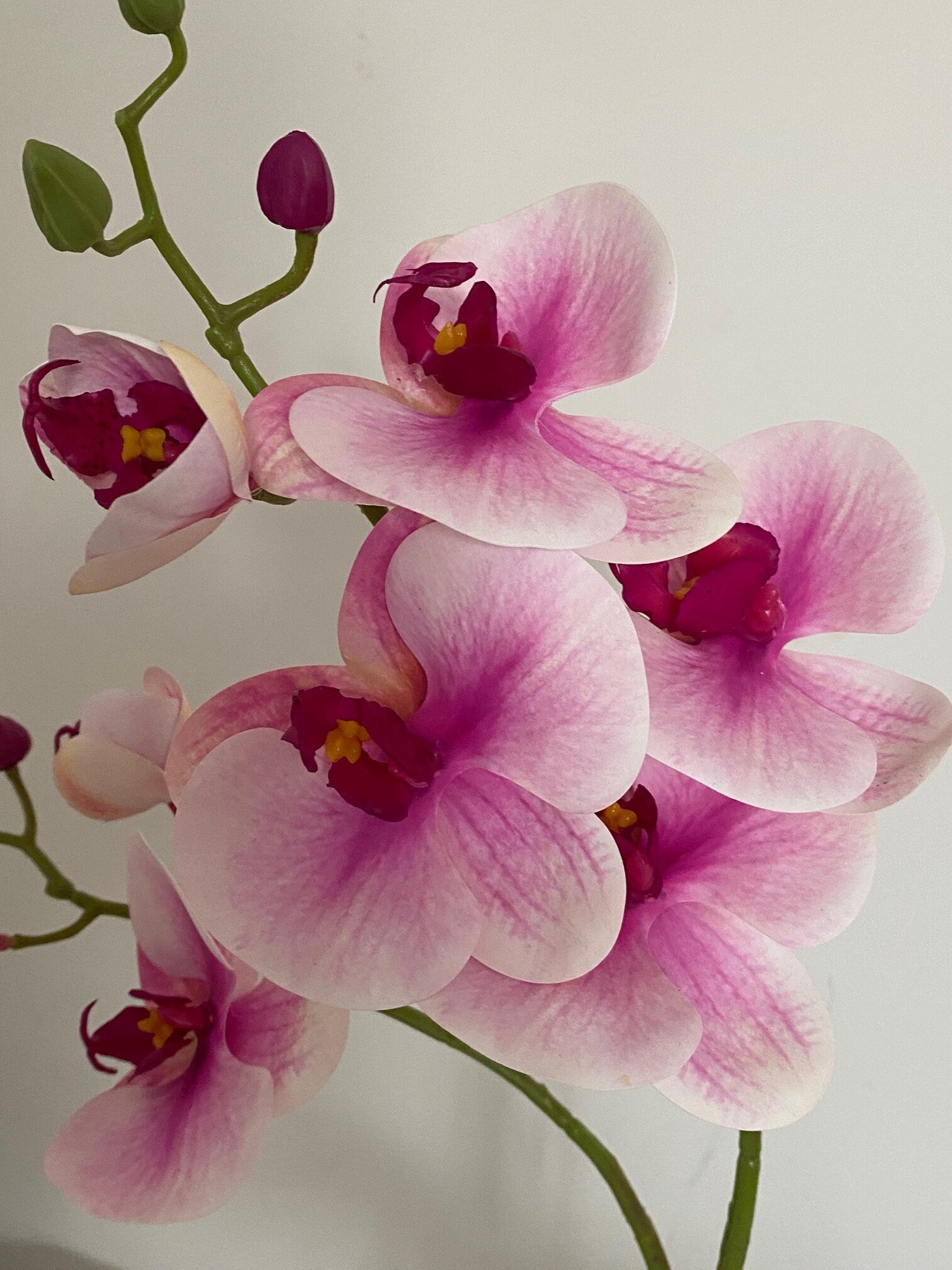 Artificial Orchid Plant, Gift for Her, Real Look Orchids, Pink Orchid Pot Plant, Phalaenopsis, Artificial Flowers, Silk, Faux Orchid - Floralific