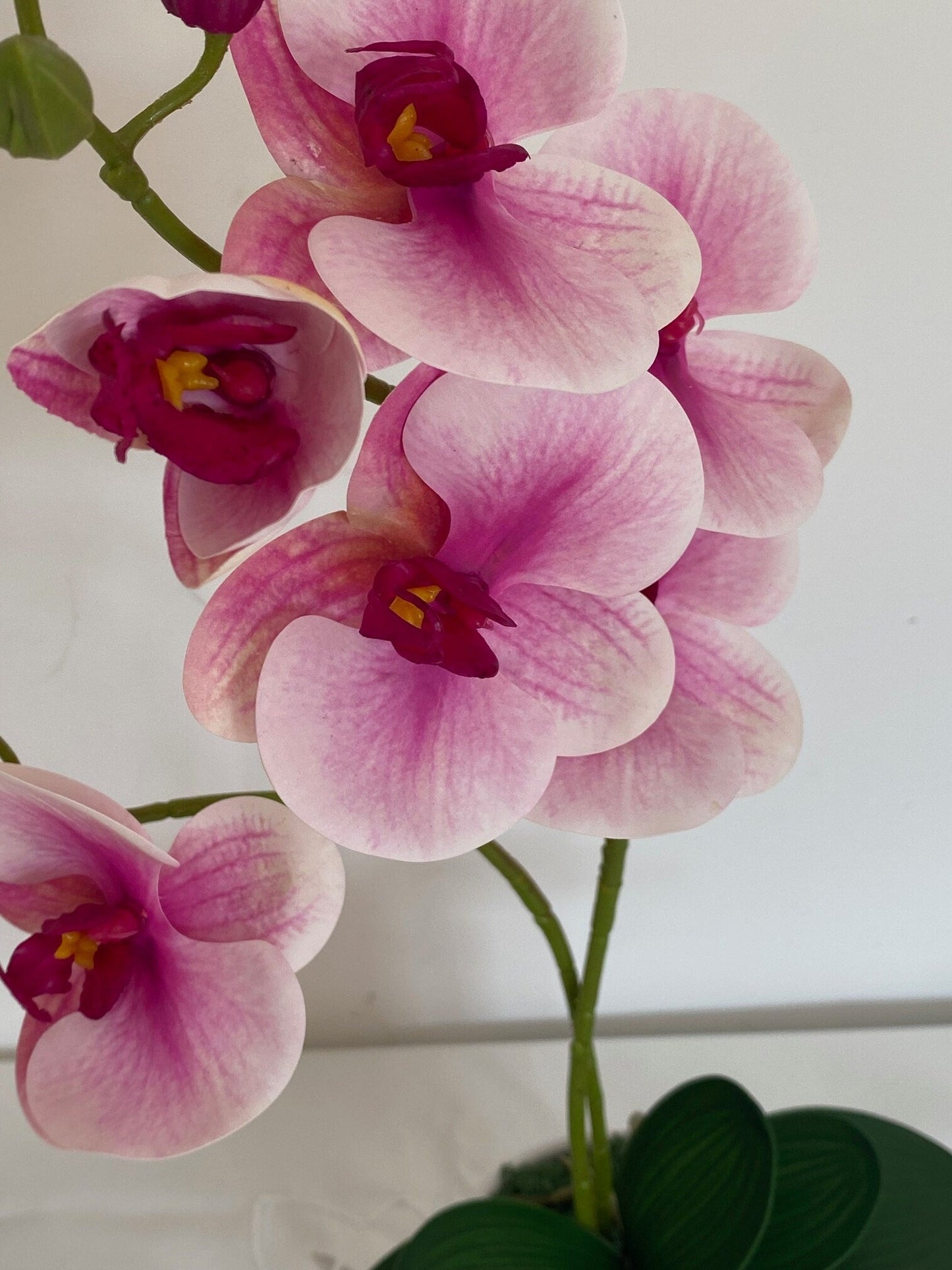 Artificial Orchid Plant, Gift for Her, Real Look Orchids, Pink Orchid Pot Plant, Phalaenopsis, Artificial Flowers, Silk, Faux Orchid - Floralific