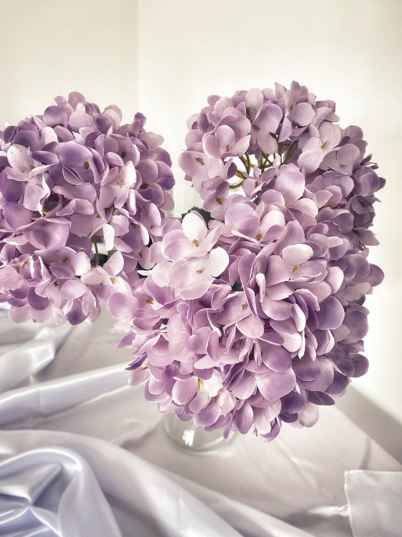 Artificial Purple Hydrangea Flower Lilac, Purple Flowers, Lilac Flowers, Faux Hydrangeas Wedding Flowers, Fake Silk Flowers, Lilac Hydrangea - Floralific