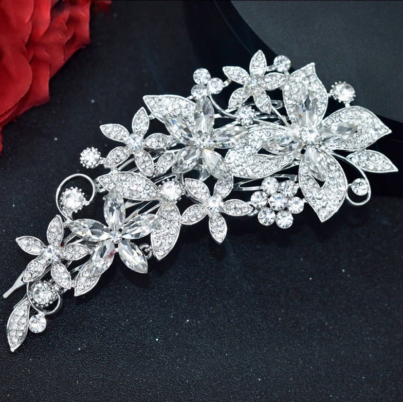 Bridal Wedding Hair Accessories Bridal Tiara Silver Wedding Hair Vine Bridal Hair Piece Wedding Hair Comb Hair Accessory Hair Jewellery S411 - Floralific