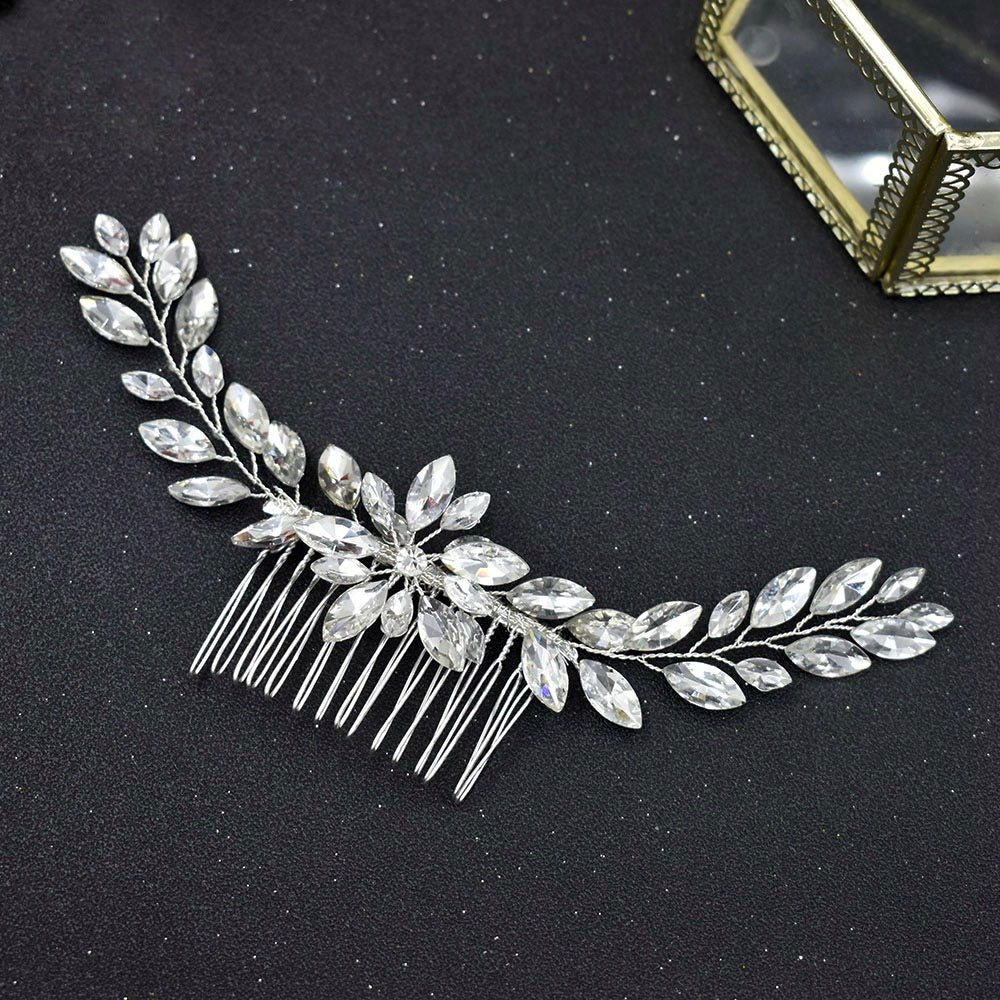 Crystal Bridal Wedding Hair Jewellery Bridal Wedding Hair Accessories Hair Vine/ Comb with Crystal Diamante Bridesmaid Wedding Hair - Floralific