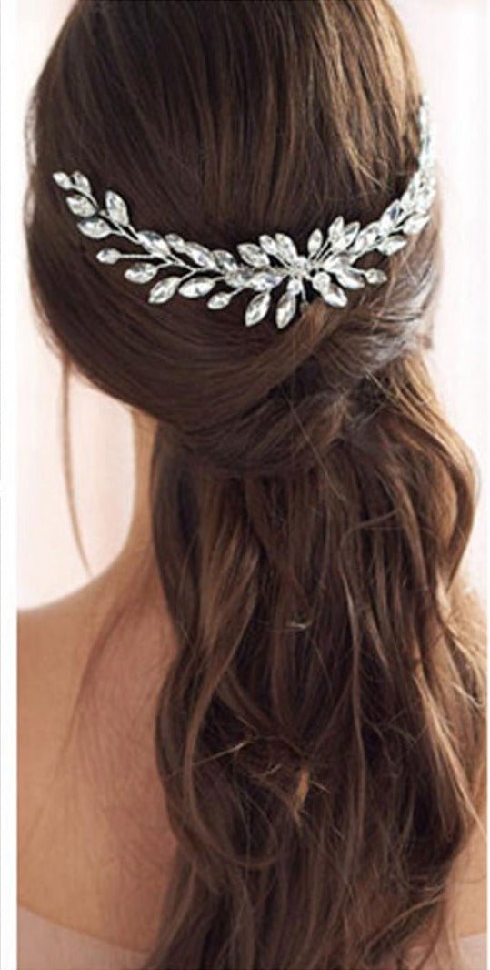 Crystal Bridal Wedding Hair Jewellery Bridal Wedding Hair Accessories Hair Vine/ Comb with Crystal Diamante Bridesmaid Wedding Hair - Floralific