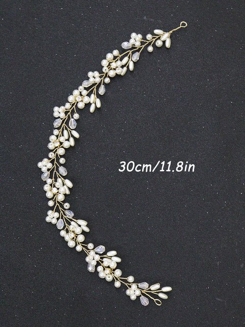 Pearl Bridal Wedding Hair Tiara Bridal Wedding Hair Accessories Vine/ Piece for Bride, Bridesmaid or Flower Girl Wedding Hair Accessory in Silver or Gold - Floralific