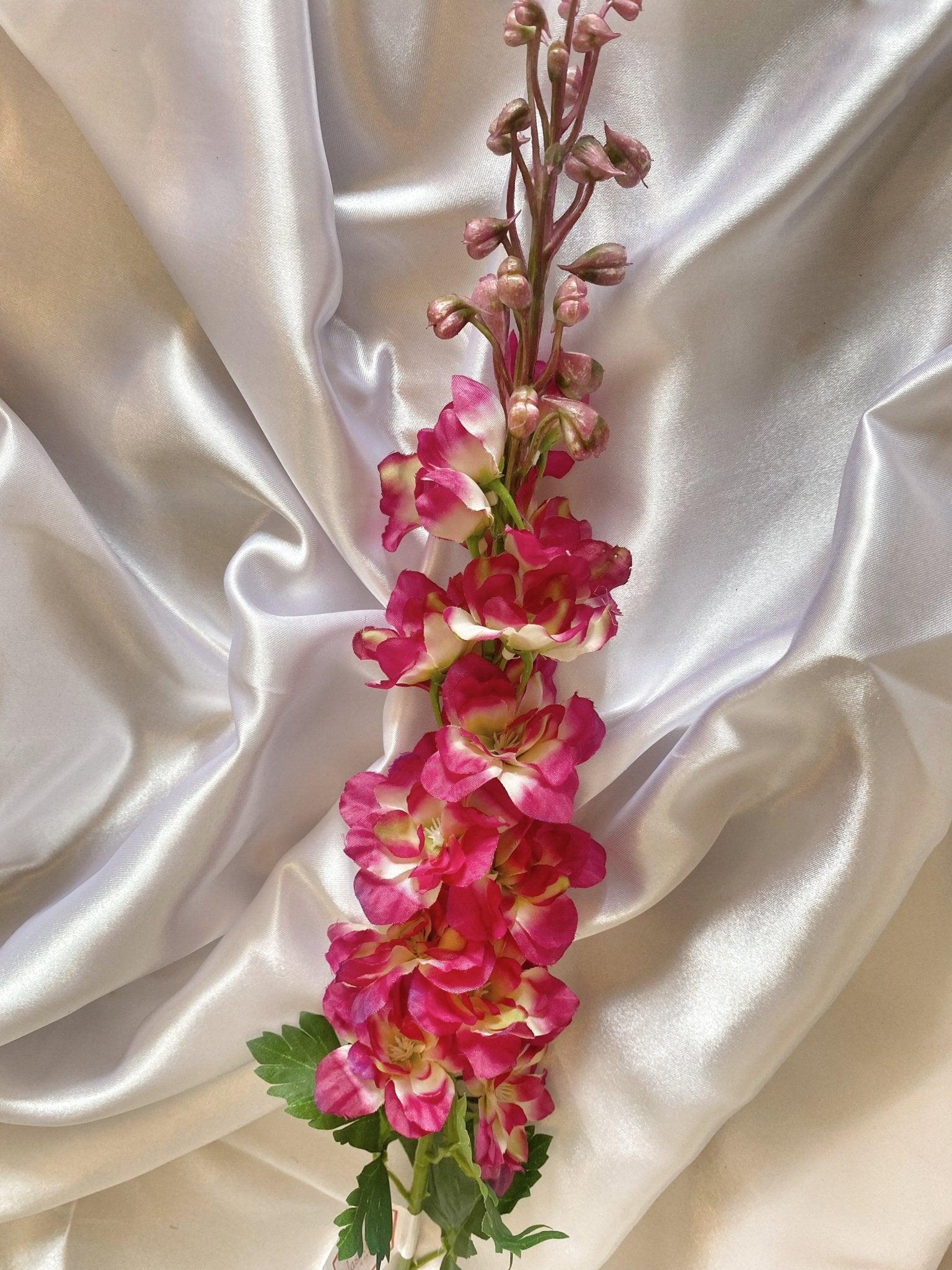 Pink Delphiniums Tall 78cm/30" Pink Flowers , Artificial Flowers, Wedding Flowers, Quality Flowers, Blossom, Gift for Her, Home Decor - Floralific